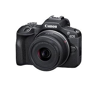 Canon EOS R100 24.1 MP Mirrorless Camera (Black) with RF-S18-45mm f/4.5-6.3 is STM Optical Zoom Lens | 4k Video